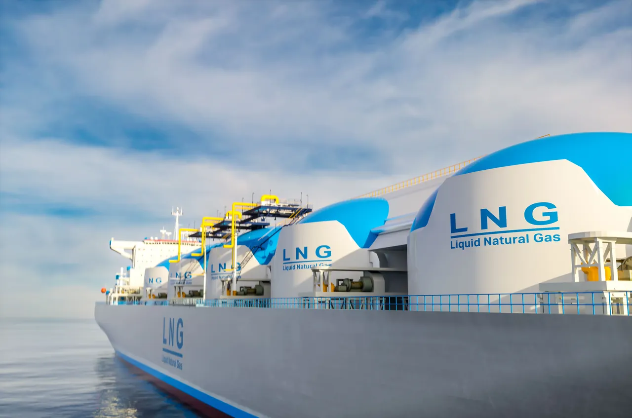 Un méthanier en mer
